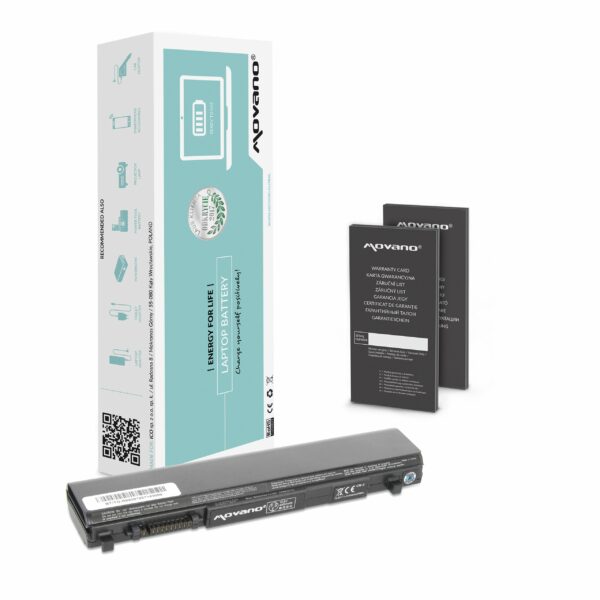 Bateria Movano de Alta Capacidade para Portátil Toshiba Satellite R630, R830, R840, Portege R700, Tecra R840 Series