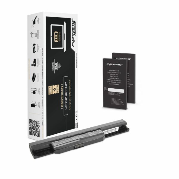Bateria Movano Premium para Asus A43, A53, A54, A83, A84, K53, K54 - 5200 mAh