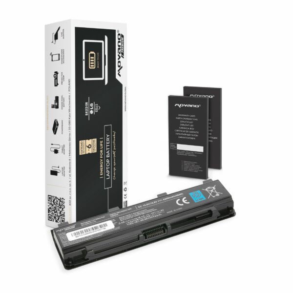 Bateria Movano Premium para Toshiba C40, C50, C55, C70, C850, L800, S855 - 5200 mAh