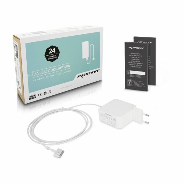 Carregador Movano 14.85V 3.05A Macbook Air A1436 A1465 A1466 MD592LL/A 45W Magsafe2