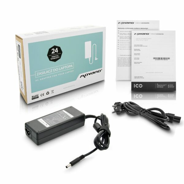 Carregador Movano 19.5V 4.62A (4.5 x 3.0 mm) 90W para Dell