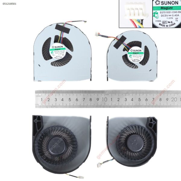 Ventoinha para Dell Precision 17 7710 M7710 7720 M7720 (CPU e GPU)