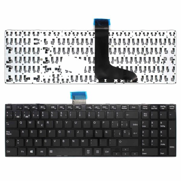 Teclado para Portátil Toshiba Satellite C50-B C50D-B C50T-B C55-B R50-B Series Espanhol Preto