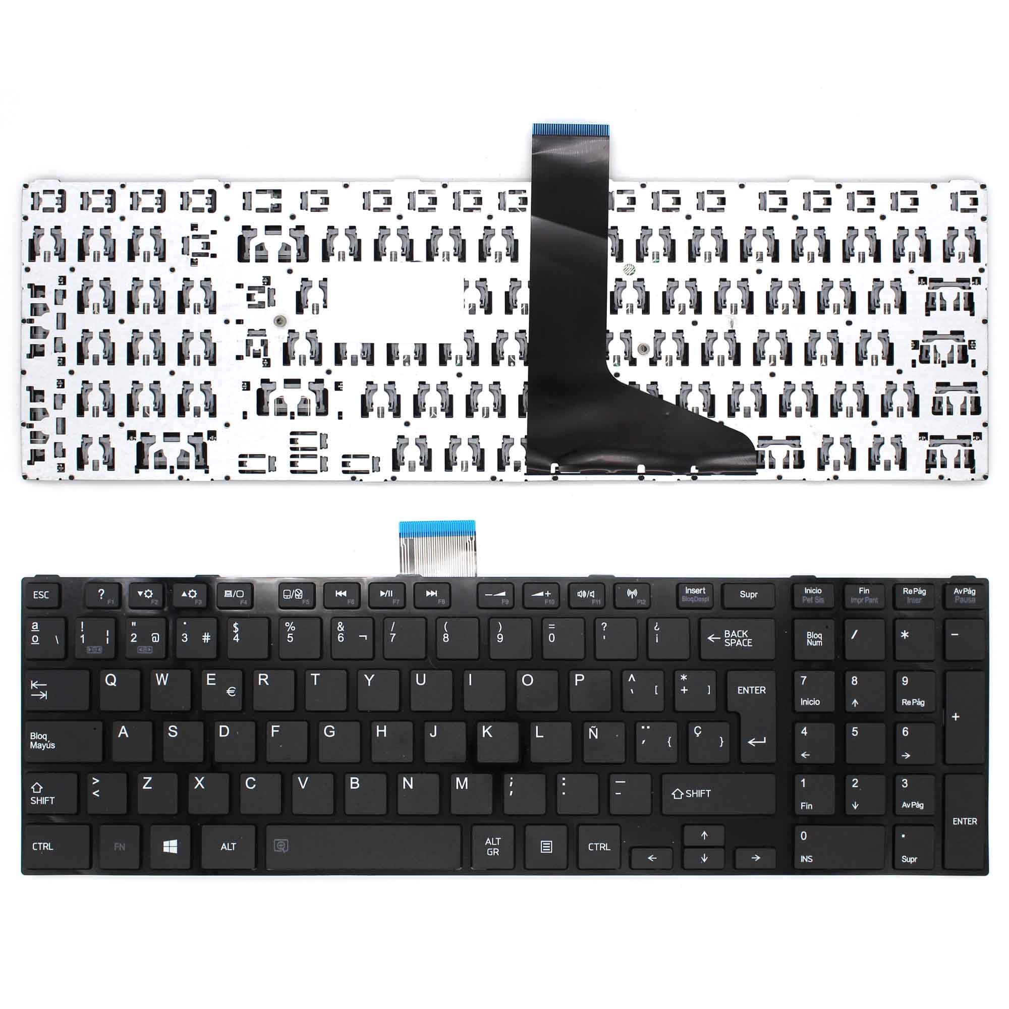 Teclado para Portátil Toshiba Satellite C70-A C75-A Preto - Layout Espanhol