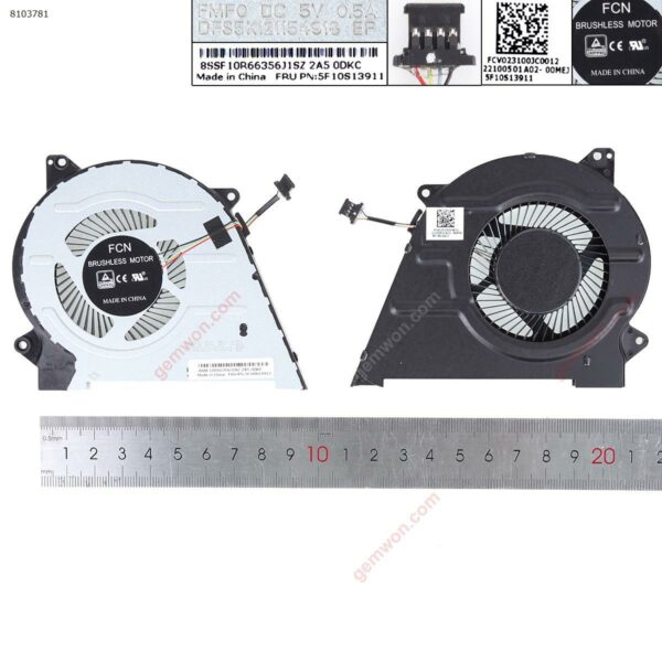 Ventoinha CPU para Portátil Lenovo IdeaPad Flex 5-14ARE05, 5-14IIL05, 5-14ALC05, 5-15ALC05, 5-15IIL05, 5-15ITL05 Series