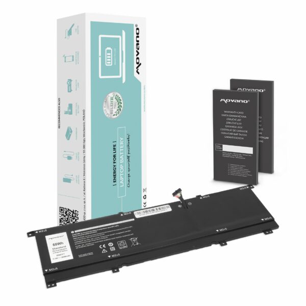 Bateria Movano de Substituição para Portátil Dell XPS 15 9575 Series - 11.4V 6000mAh (68Wh)