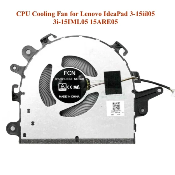 Ventoinha CPU para Portátil Lenovo IdeaPad 15 Series (3-15iil05, 3i-15IML05, 15ARE05)