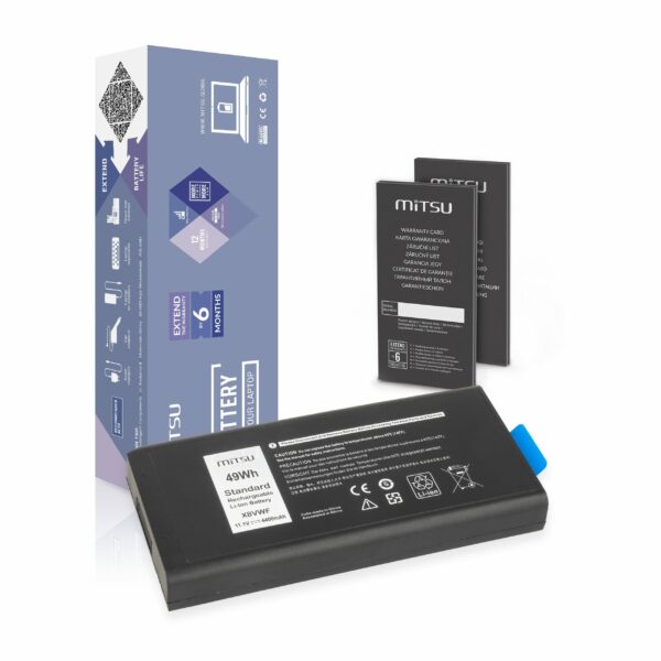 Bateria Mitsu para Dell Latitude 14 5404, 7404, 5414, 7414 - X8VWF