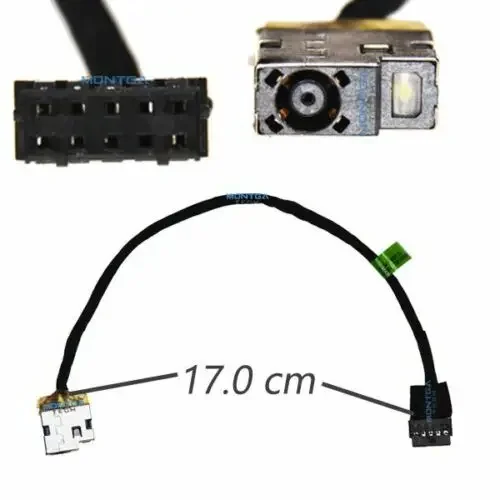 Conector Jack de alimentação DC com cabo para HP Envy 15-J015tx, J013tx, J051l, R 15-J000