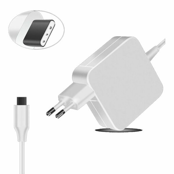 CARREGADOR MULTITENSÃO USB-C PARA PORTATIL 5V-20V 2.25A 45W PRETO