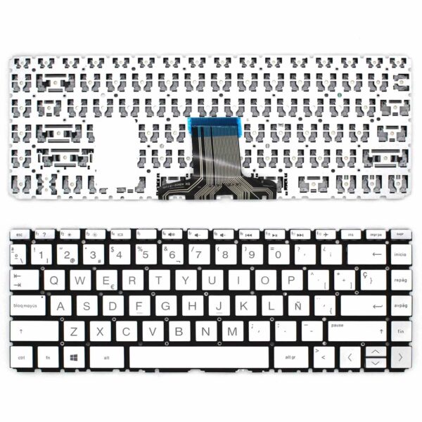 Teclado para Portátil HP 14S-DQ Series Prata - Idioma Espanhol