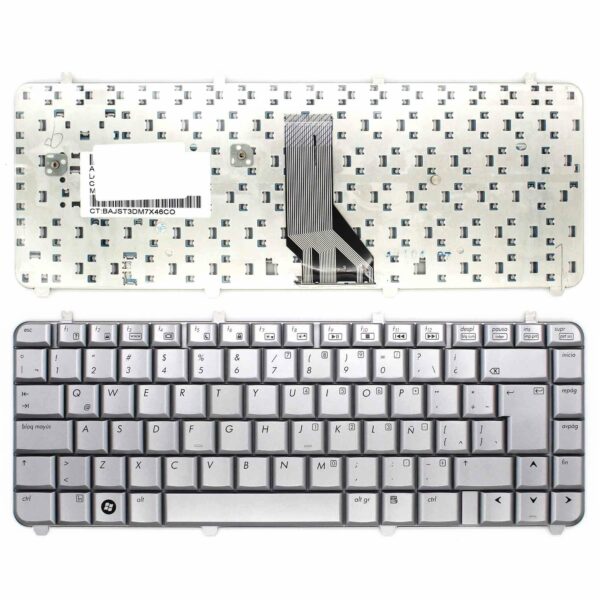 Teclado Portátil HP Pavilion DV5T DV5-1000 Series Prata Latino/Espanhol