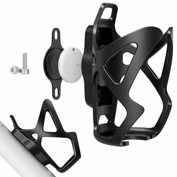 Localizador MiLi MiTag com Suporte para Garrafa para Bicicleta - Compatível com Apple Find My