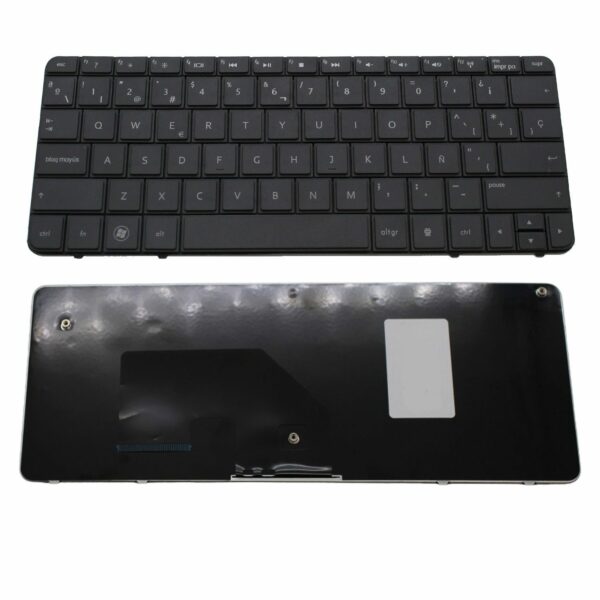 Teclado para Portátil HP Mini 210 210-1000 Preto Retroiluminado - Layout Inglês (Enter Pequeno)