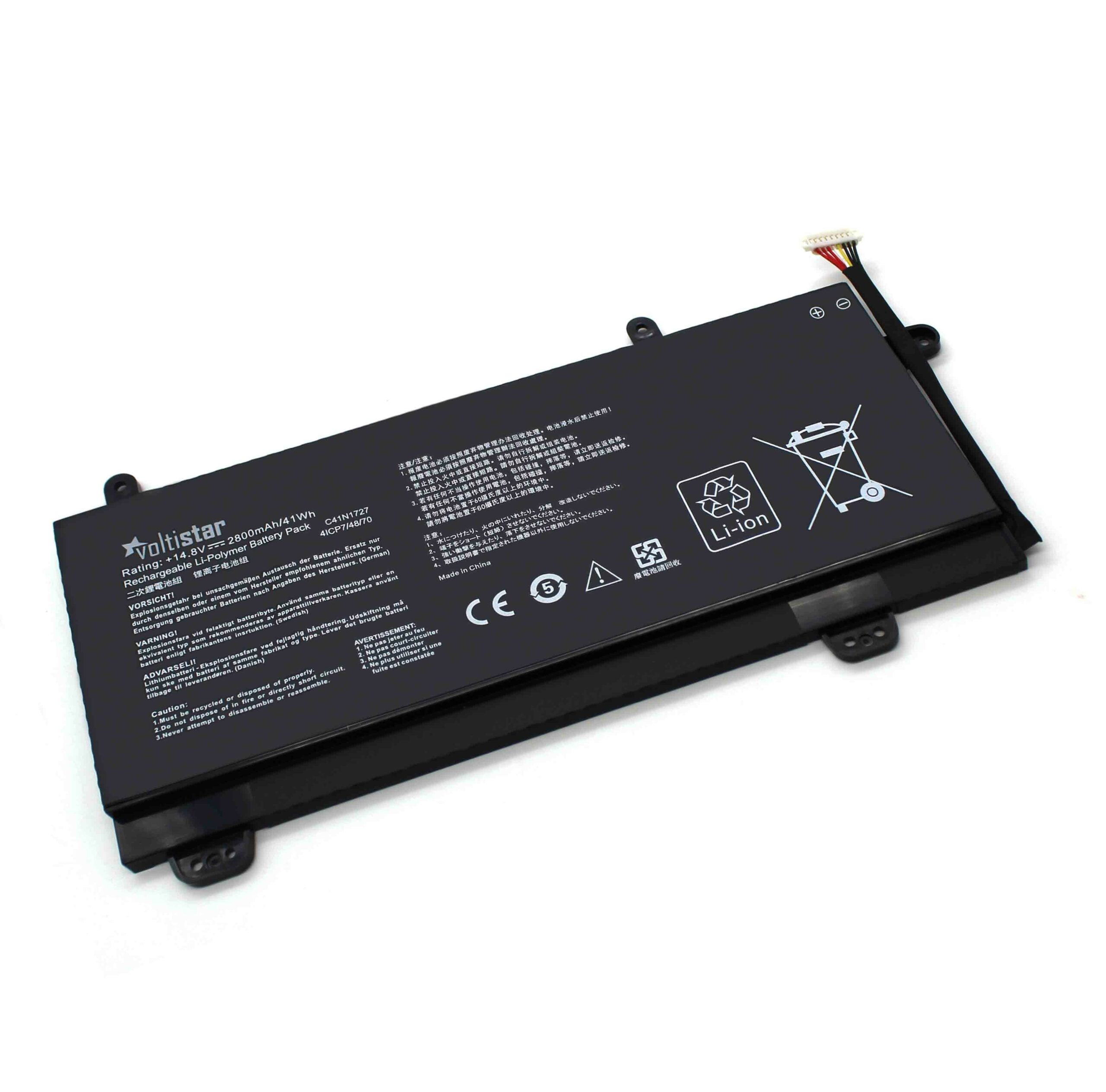 Bateria para Portátil ASUS ROG Zephyrus M GM501 Series C41N1727 - 14.8V 41Wh - Image 3