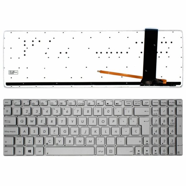 Teclado para Portátil Asus N56 N76 Retroiluminado Espanhol