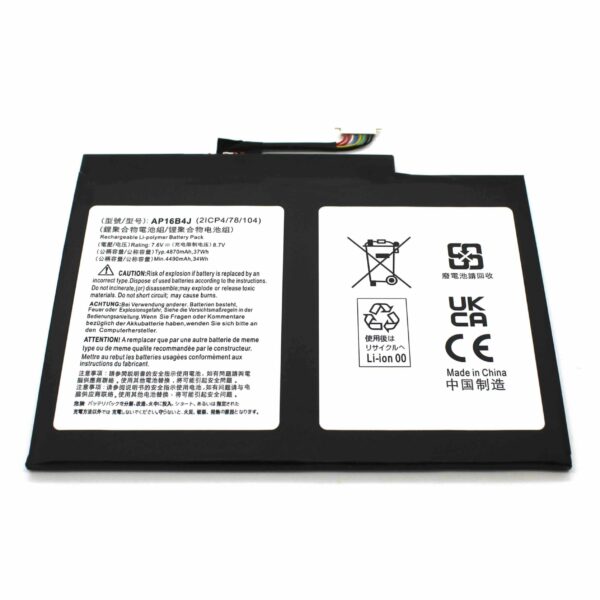 Bateria para Portátil Acer Aspire Switch 5 SW512-52 AP16B4J 7.6V 5000mAh