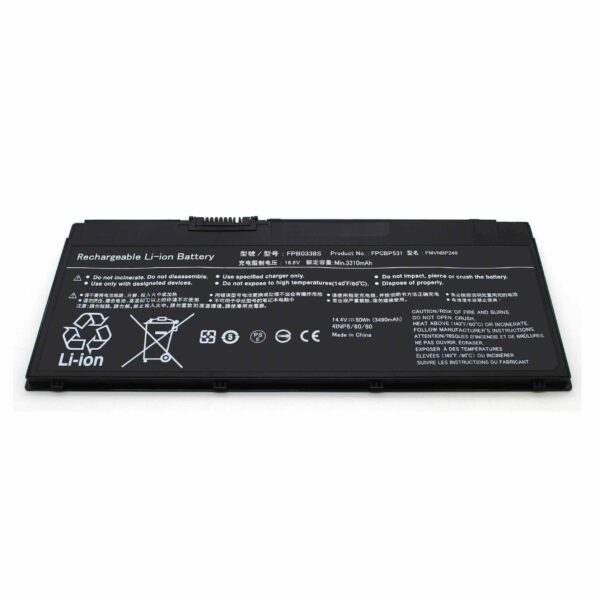 Bateria para Portátil Fujitsu Lifebook U757 U758 U759 Series - 14.4V 3490mAh - FPB0338S FPCBP529