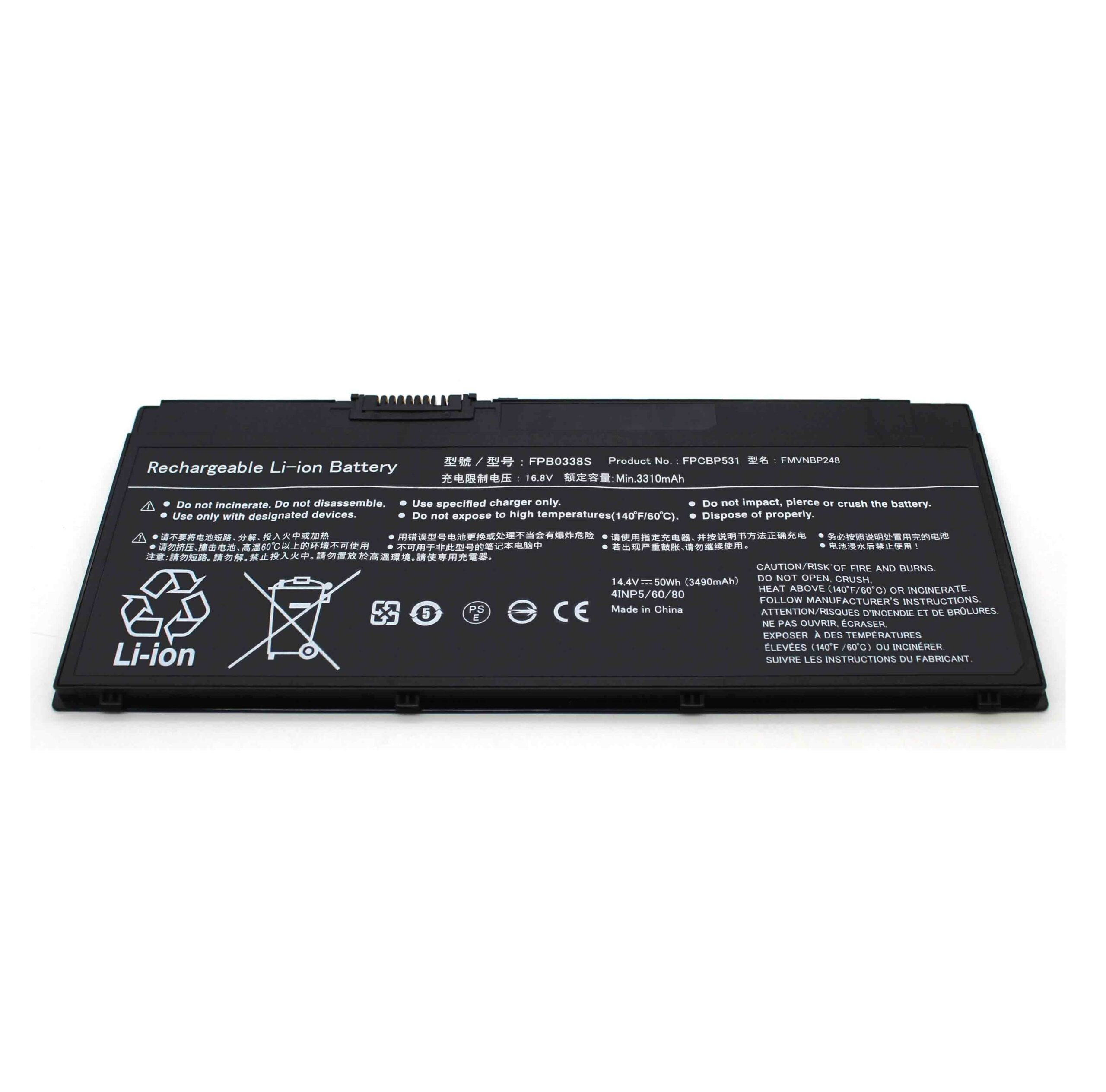 Bateria para Portátil Fujitsu Lifebook U757 U758 U759 Series - 14.4V 3490mAh - FPB0338S FPCBP529