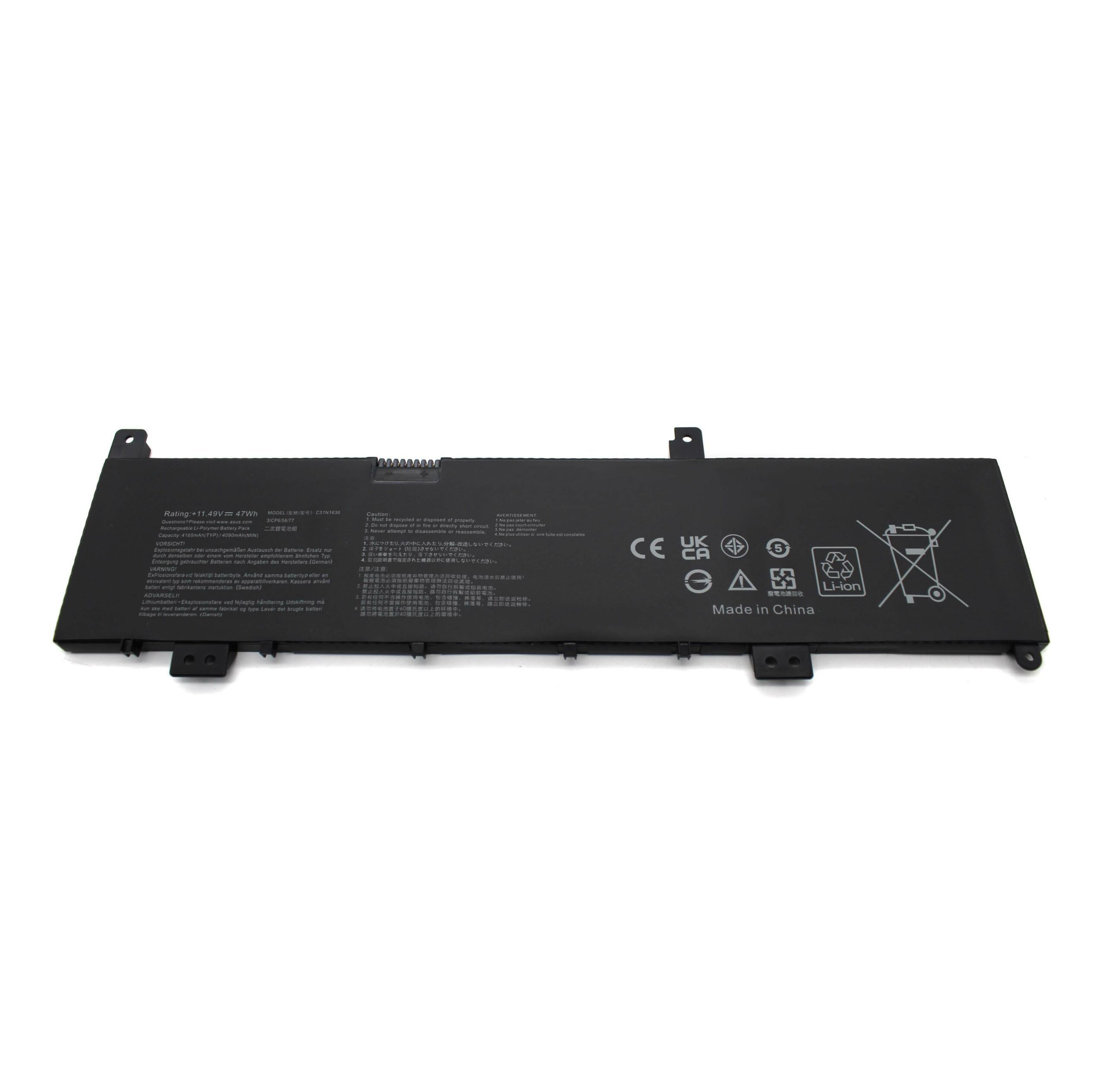 Bateria para Portátil Asus VivoBook Pro M580V, X580VD, N580VD, N580VN - C31N1636