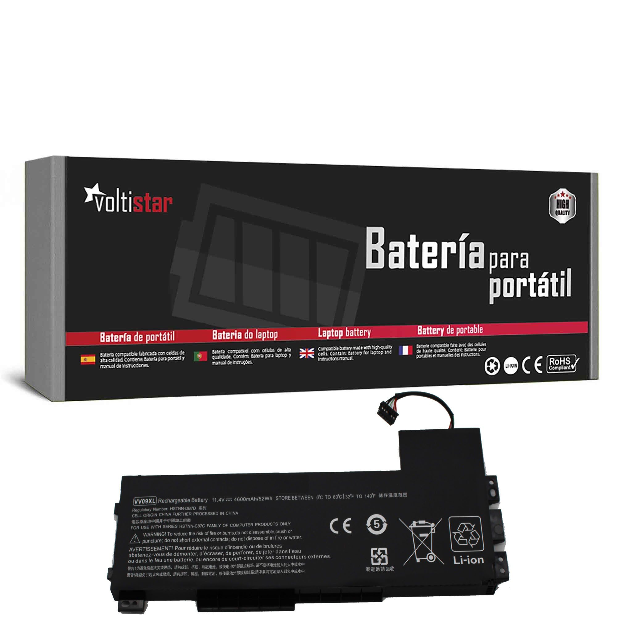 Bateria para Portátil HP ZBook 15 G3 G4 - VV09XL 808452-001 11.4V