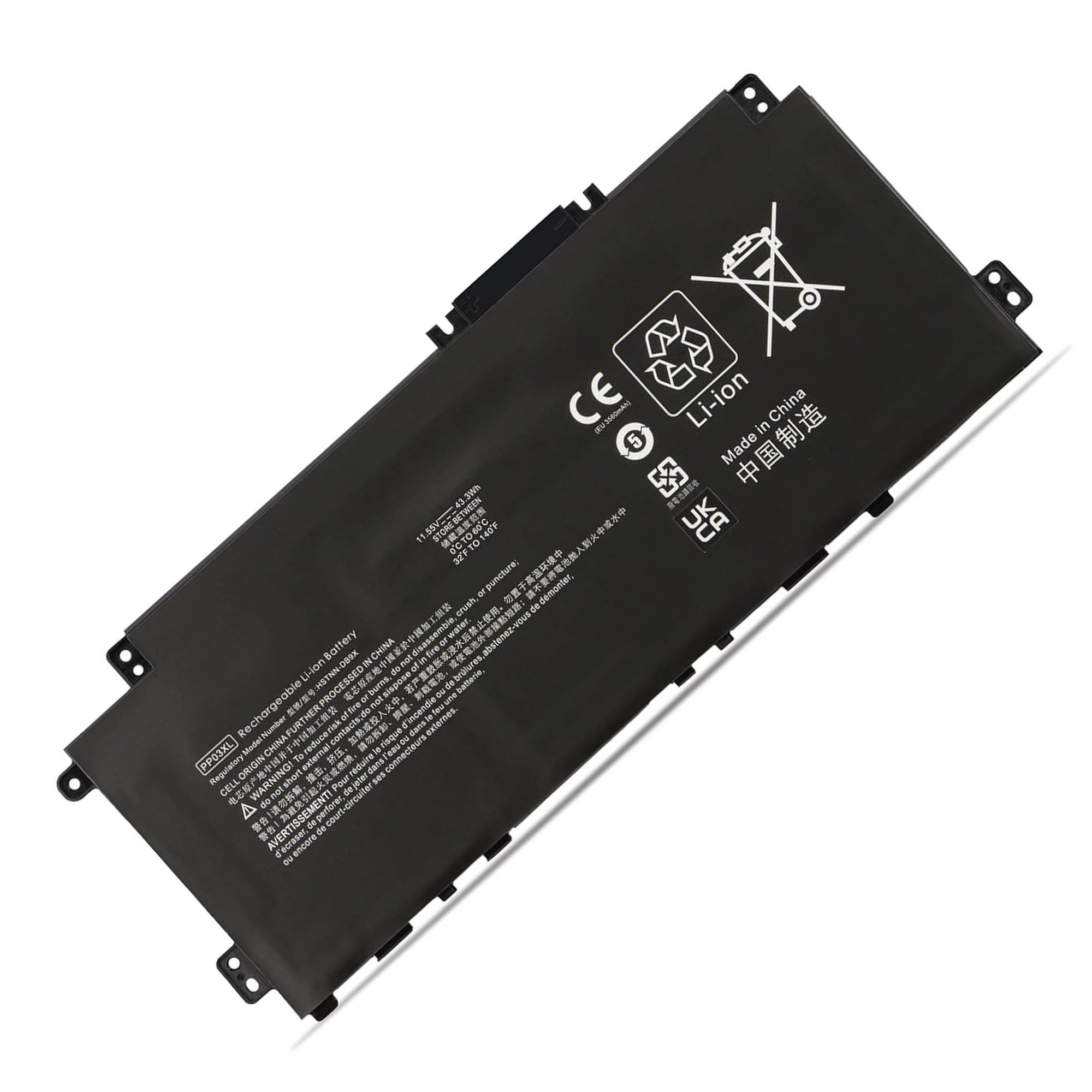 Bateria para Portátil HP Pavilion 13-BB 14-DK 14-DV 14-DW Series PP03XL 11.55V 39Wh - Image 2