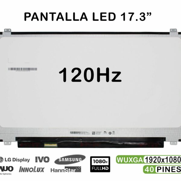 ECRÃ QUASE NOVO LED DE 17.3" PARA PORTATIL B173HAN01.4 120HZ