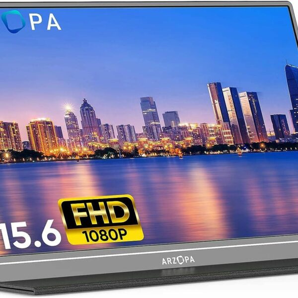Monitor Portátil ARZOPA A1 GAMUT 15.6" FHD IPS HDMI USB-C para PC, Mac, PS5, Switch