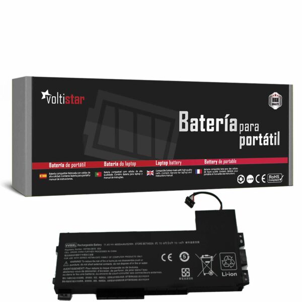 Bateria para Portátil HP ZBook 15 G3 G4 VV09XL 808452-001 11.1V 9000mAh