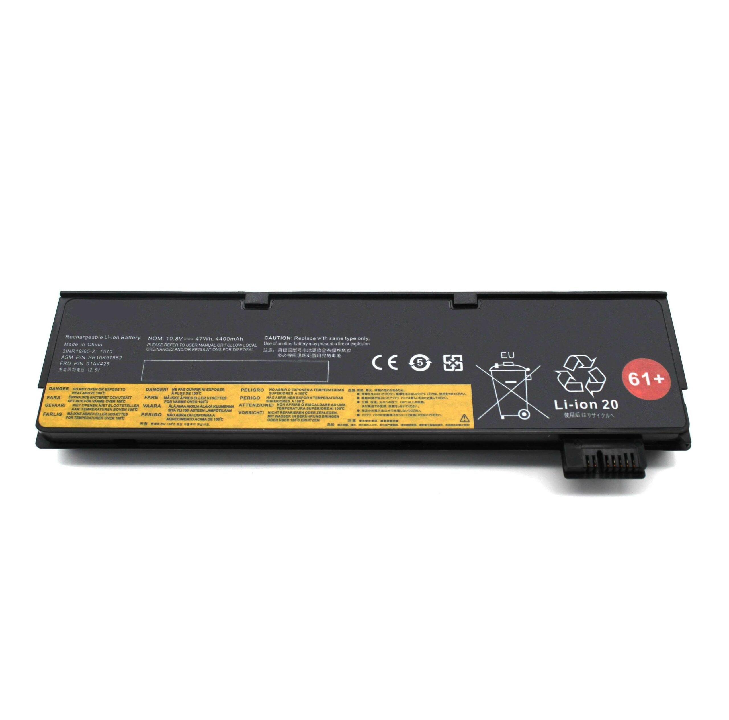 Bateria para Portátil Lenovo ThinkPad T470 T480 T570 T580 - Compatível com 01AV425 01AV426 e Mais