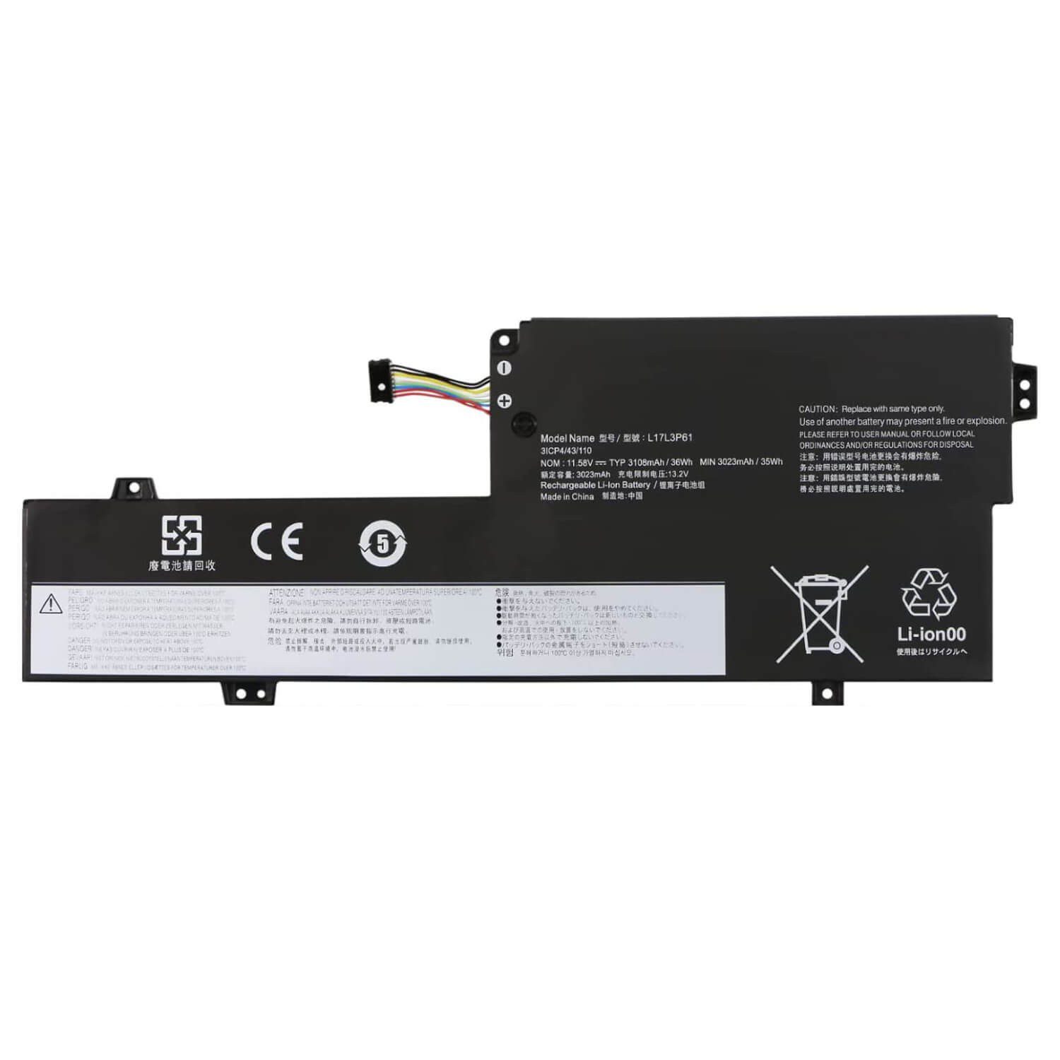 BATERIA PARA PORTÁTIL LENOVO YOGA 330-11IGM L17L3P61