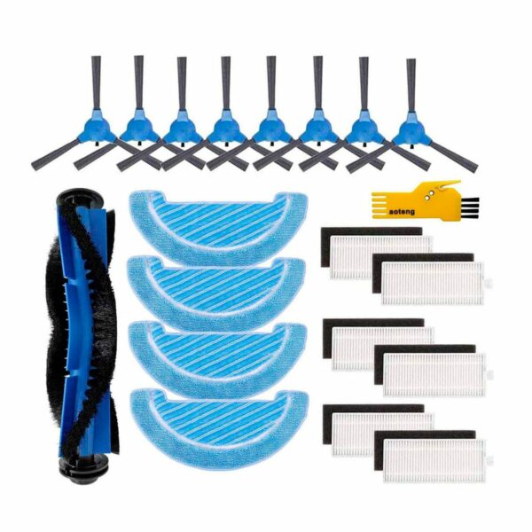 Kit de Acessórios de Reposição para Aspirador Cecotec Conga - Escova Principal, Filtros HEPA, Escovas Laterais