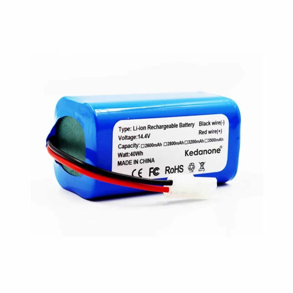 Bateria de Substituição H18650CH-4S1P para Aspirador Robot Xiaomi Mi Robot Mop Essential G1 - 14,4V 3200mAh