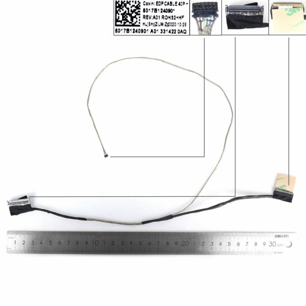 Cabo LCD/LED EDP Touch 40 Pinos para Acer Predator Helios 300 PH315-52 - Compatível com 6017B1241501, 50.Q5MN4.011