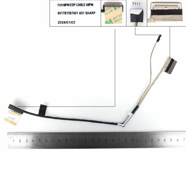 CABO LCD/LED ASUS AIR2021 FX516P/PM/PR TUF516 40PIN 0.5 6017B1567401