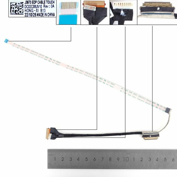 CABO LCD/LED CABO LCD LENOVO IDEAPAD 1 15IJL7 JS570 COM TOQUE 40PIN0.4 DC02C00UV00 DC02C00UV10