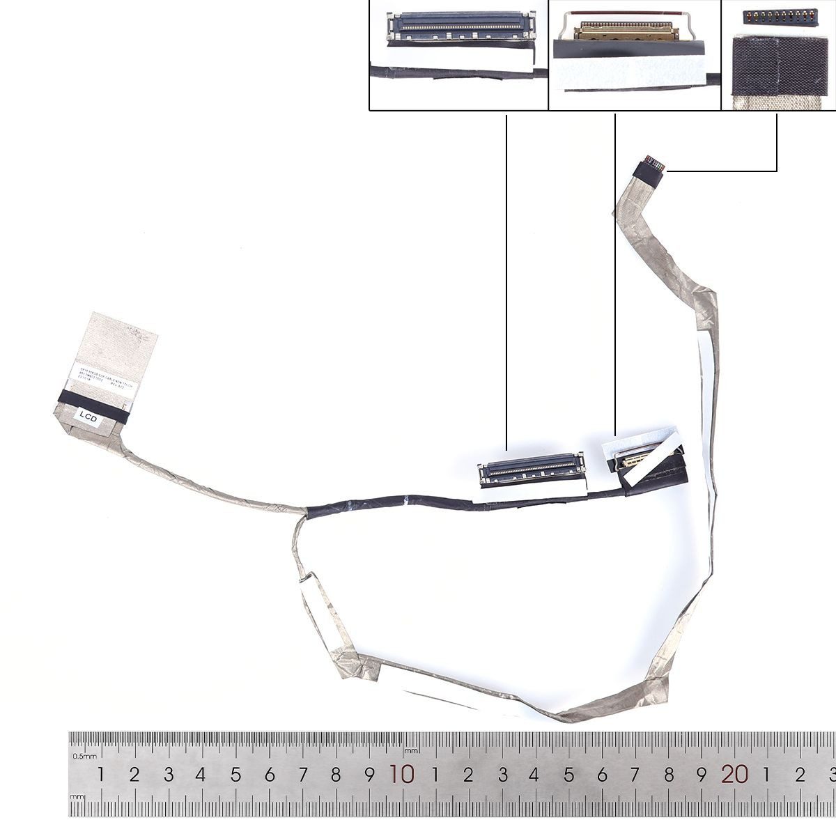 CABO LCD/LED DELL LATITUDE 5520 5521 PRECISÃO 3520 3521 30 PINOS 0,5 TOUCHLESS RGB 01DVTD 450.0M602.0002