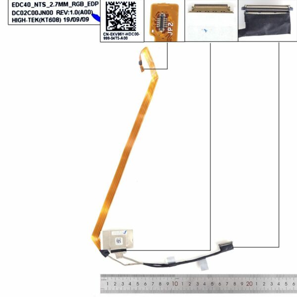 CABO LCD/LED DELL LATITUDE 7400 E7400 30 PINOS 0,4 0XV96Y DC02C00JN00