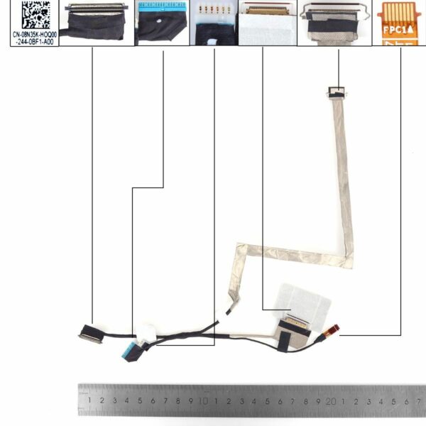 CABO LCD/LED DELL LATITUDE 7430 E7430 30 PINOS 0,5 FHD 08N35K DC02C00VN00