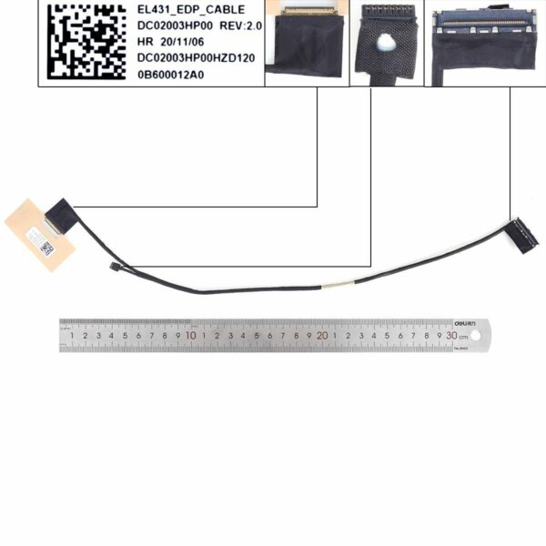 CABO LCD/LED LENOVO IDEAPAD S340-14IWL 81N7 S340-14IML 81N9 S340-14API 81N8 S340-14IIL 81VV 30PIN 2019 DC02003HP00