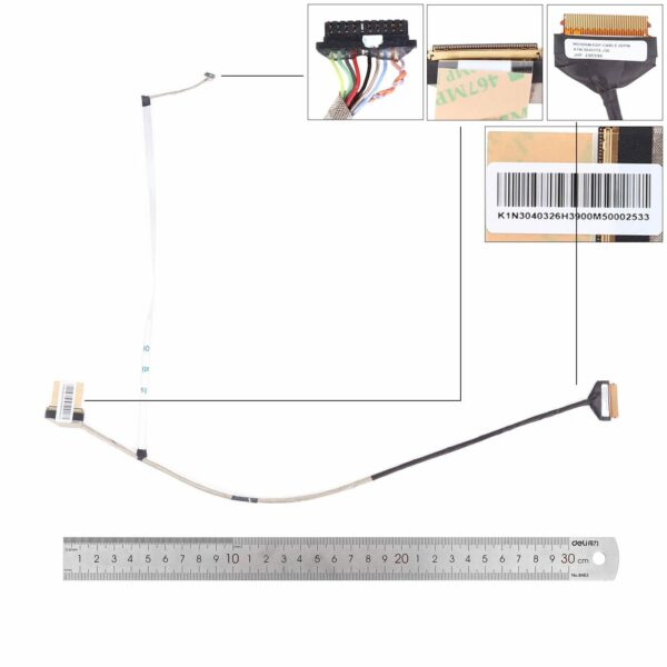 Cabo LCD/LED 40 Pinos para Portátil MSI GF65 GF63 Series - K1N-3040172-J36