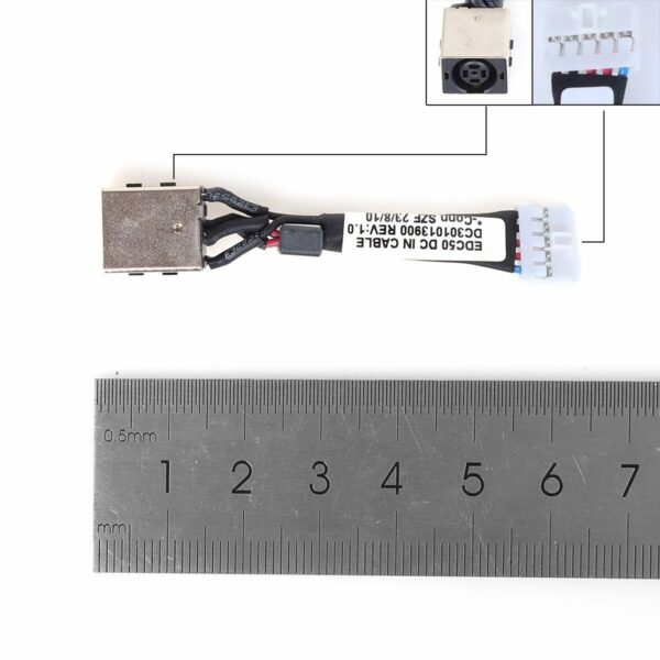 CONECTOR/CABO DC DELL LATITUDE 5500 5501 5502 5505 PRECISÃO 3540 3541 3542 0W3P6G W3P6G EDC50 DC301013900