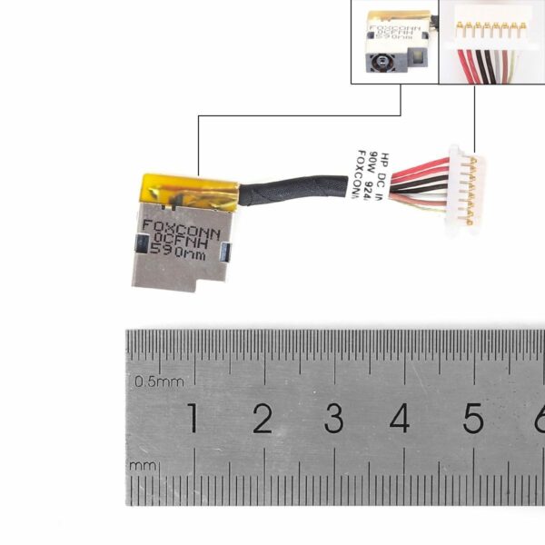 Conector Cabo DC Alimentação Porta Carregamento HP Probook 430 440 450 470 G5 G6 G7 Portátil - PN 924444-F30