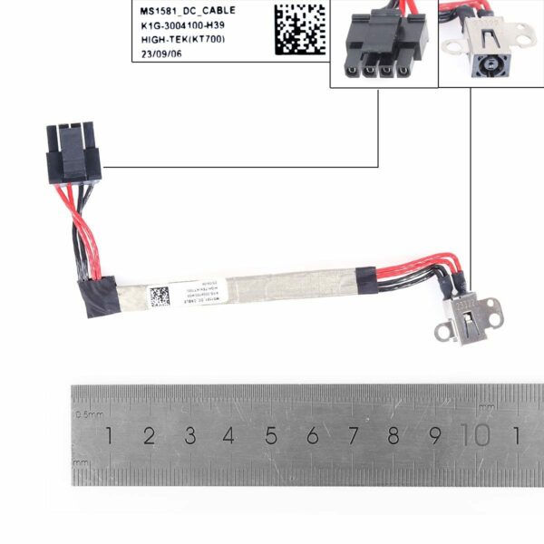 Cabo DC Jack Power para Portátil MSI Katana GF66 11UE/UG, GL66 Series - K1G-3004100-H39