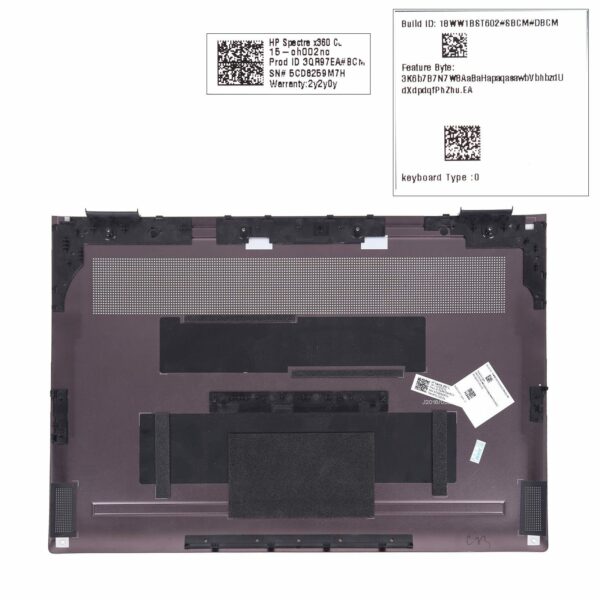 HP 15" SPECTRE X360 15-CH000 APTOP BASE MARROM CAIXA INFERIOR.