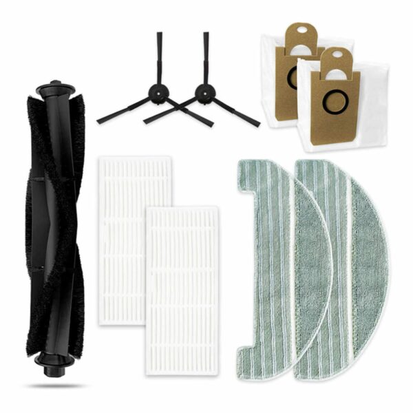 Kit Peças de Reposição Aspirador Ultenic D7 T10 - Rolo, Escovas, Filtros, Panos, Bolsas - REF: ASP0135