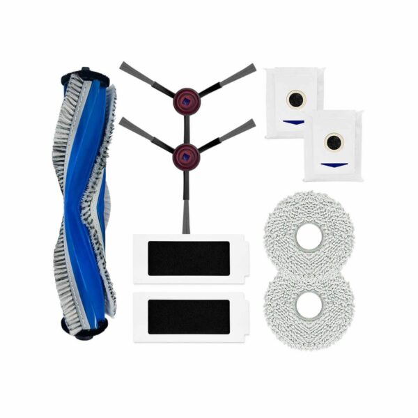Kit de Peças de Reposição para Aspirador Robô Ecovacs Deebot T30 - Rolo Principal, Escovas e Filtros