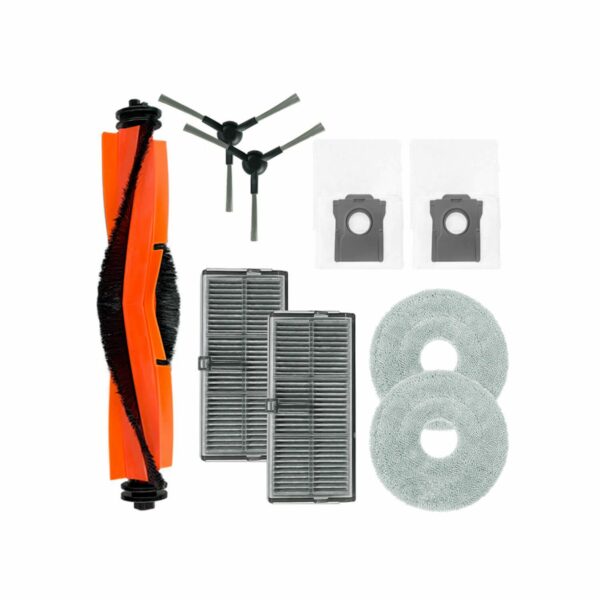 Kit Peças de Reposição para Aspirador Robô Dreame L10S Pro Ultra Heat, X30 Ultra, X30 Pro Plus - Rolo, Escovas, Filtros, Mopas, Sacos de Pó
