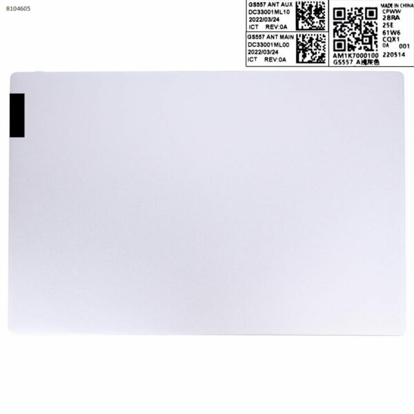 NOVA CARCAÇA PARA LENOVO IDEAPAD 5-15IIL05 5-15ITL05 15,6" LCD PRATA TAMPA TRASEIRA.