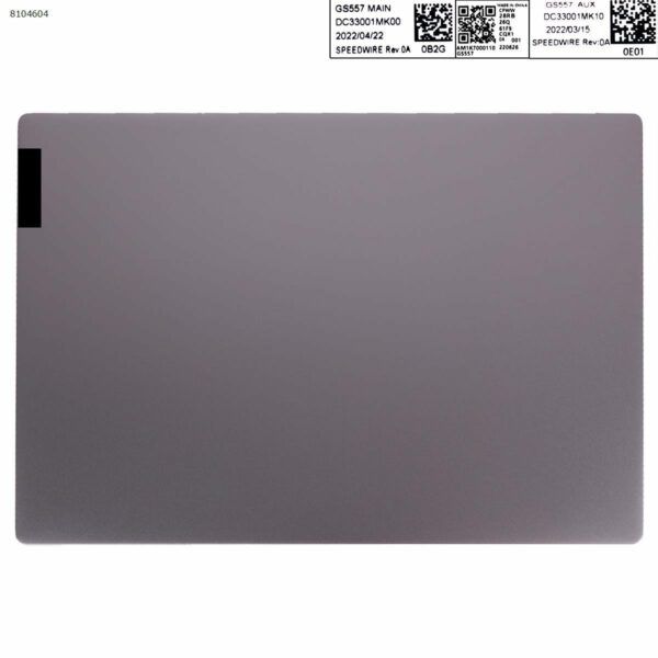 NOVA CARCAÇA PARA LENOVO IDEAPAD 5-15IIL05 5-15ITL05 15,6" LCD TAMPA TRASEIRA PRETO CINZA.